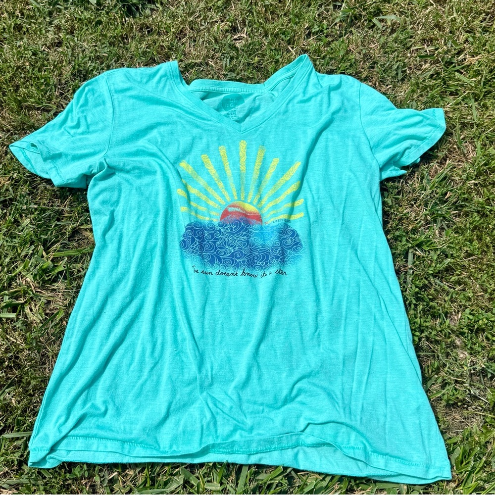Vibrant Blue Relaxed Short Sleeve Tee